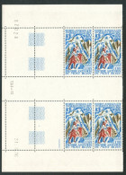 TAAF - N°61/62  - 30C ET 3F  1ERE ASCENSION DU MONT ROSS  - 2 BLOCS DE 4 - COINS DATES 31.8.76 ET 30.8.76 - Unused Stamps