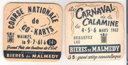 Lot 2 Anciens Sous Bocks "Bières De Malmedy" 1961 Et 1962 - Bierdeckel