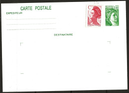 FRANCE: **, ENTIER N° YT 2154 CP1, Afft Complémentaire, Non Circulé, TB - Cartes Postales Types Et TSC (avant 1995)