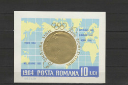 Romania 1964 Olympic Games Tokyo, Space S/s MNH - Sommer 1964: Tokio