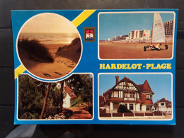 HARDELOT PLAGE , Pas De Calais  Char à  Voile Sur La Plage Et Front De Mer , Les Villas , Multivues,  1982, TB - Other & Unclassified