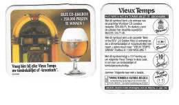 102a Brie. Grade Mont St Guibert Vieux Temps Deze CD Jukebox ...... Rv - Beer Mats