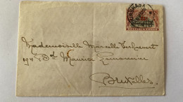 !!! CONGO, LETTRE DE 1916 AU DÉPART DE KINSHASA POUR BRUXELLES (BELGIQUE). - Cartas & Documentos
