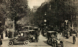 CPA   (75)      PARIS    Le Boulevard Des Capucines     Autos Des Années 1916 - Other & Unclassified