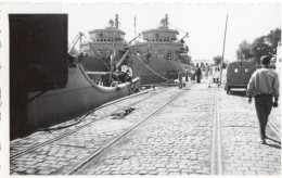 PHOTO-ORIGINALE-  PAQUEBOTS  AU PORT -A-IDENTIFIER - Boats