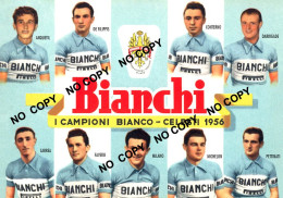 PHOTO CYCLISME REENFORCE GRAND QUALITÉ ( NO CARTE ), GROUPE TEAM BIANCHI 1956 - Cyclisme