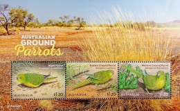 Australia 2024, Austrlian Ground Parrots, MNH S/S - Nuovi