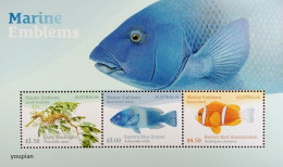 Australia 2024, Marine Emblems - Fish, MNH S/S - Ongebruikt