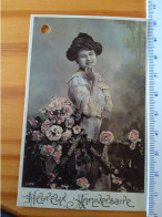 Carte Fantaisie De Fleuriste - Heureux Anniversaire- 6x10cm - Autres & Non Classés