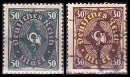 1922 - 1923 - ALEMANIA - IMPERIO - CORNAMUSA BICOLOR - YVERT 202,203 - Sonstige & Ohne Zuordnung