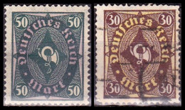 1922 - 1923 - ALEMANIA - IMPERIO - CORNAMUSA BICOLOR - YVERT 202,203 - Otros & Sin Clasificación