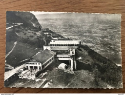 CPSM LE MONT SALEVE 74 Vue Aérienne, Gare Supérieure Et Restaurant Du Téléférique. - Autres & Non Classés