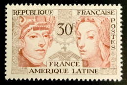 1956 FRANCE N 1060 - FRANCE  AMÉRIQUE LATINE - NEUF** - Ungebraucht
