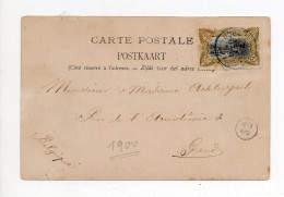 !!! CONGO BELGE, CPA DE 1900 POUR GAND - Briefe U. Dokumente