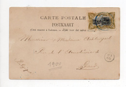 !!! CONGO BELGE, CPA DE 1900 POUR GAND - Cartas & Documentos