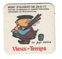 142a Brie. Grade Mont St Guibert  Vieux Temps Volksdans En Muziekfest.   28-29-5-77 - Bierviltjes