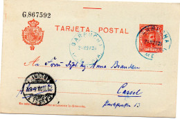 Entero Postal Nº 45 Matasellos Garrucha - 1850-1931