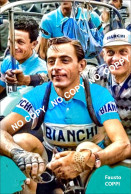 PHOTO CYCLISME REENFORCE GRAND QUALITÉ ( NO CARTE ), FAUSTO COPPI TEAM BIANCHI 1956 - Wielrennen