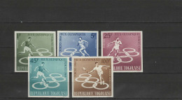 Togo 1964 Olympic Games Tokyo, Athletics, Football Soccer, Tennis Set Of 5 Imperf. MNH - Summer 1964: Tokyo