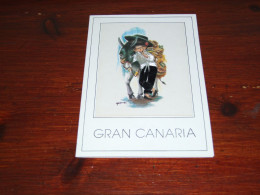 63-          DOUBLE CARD - GRAN CANARIA - GEBORDUURD / EMBROIDERED / BESTICKT / BRODÉ / BORDADO / RICAMATO - Borduurwerk