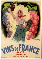 N°42081  Z -cpsm Vins De France -santé, Gaieté, Espérance- - Vignes