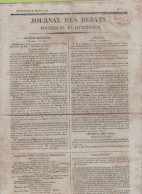 JOURNAL DES DEBATS 20 03 1816 - LONDRES PRINCE REGENT - CHAMBRE DES DEPUTES BUDGET / FORETS - - 1800 - 1849