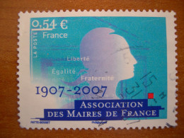 France Obl   N° 4077 Cachet Rond Noir - Usati