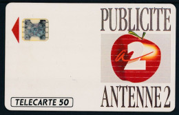 Télécartes France - Privées N° Phonecote D598 - Publicité Antenne 2 - Telefoonkaarten Voor Particulieren