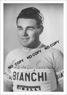 PHOTO CYCLISME REENFORCE GRAND QUALITÉ ( NO CARTE ), GIOVANNI MICHELON TEAM BIANCHI 1956 - Wielrennen