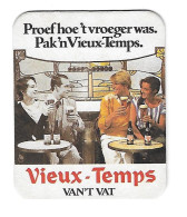 154a Brie. Grade Mont St Guibert  Vieux Temps Nederlandse Tekst - Beer Mats
