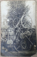 Armée Belge Groupe De Militaires Artillerie Canon CP Photo Entre-deux-guerres - Ausrüstung