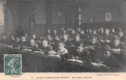 SAINT-MICHEL (Aisne) - Ecole Professionnelle Savart - Une Salle D'Etudes - Voyagé 1909 (2 Scans) - Autres & Non Classés