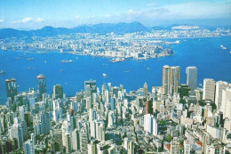 HONG KONG, China - Hong Kong & Kowloon From The Peak  ( 2 Scans ) - China (Hongkong)
