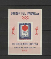 Olympische Spelen  1964 , Paraguay - Blok Postfris - Zomer 1964: Tokyo