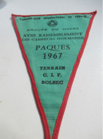 Fanion Souvenir/XVIIIème  Rassemblement Des Campeurs Normands/Le HAVRE-Bolbec/Groupe CIF/1967           DFA85 - Flags