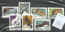551DD- URSS RUSIA  SERIE COMPLETA 1967 Nº 3265/3271 FAUNA SALVAJE - Used Stamps