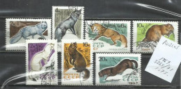 551DD- URSS RUSIA  SERIE COMPLETA 1967 Nº 3265/3271 FAUNA SALVAJE - Gebraucht