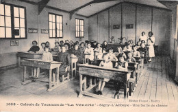 SIGNY-l'ABBAYE (Ardennes) - Colonie De Vacances De La Vénerie - Une Salle De Classe - Voyagé 1928 (2 Scans) - Sonstige & Ohne Zuordnung