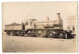 Fotografie Britische Eisenbahn, Dampflok Goldsmid, Tender-Lokomotive Und Eisenbahner  - Trains