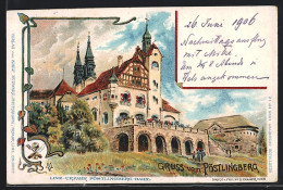 Lithographie Linz, Gasthaus Pöstlingberg  - Other & Unclassified