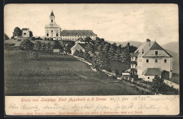 AK Langegg /Aggsbach A. D. Donau, Panorama Mit Kirche  - Andere & Zonder Classificatie