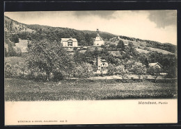 AK Mondsee, Ortspartie Mit Kirche  - Altri & Non Classificati