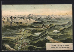 AK Kufstein, Blick Ins Inntal Aus Der Vogelschau Mit Gross-Venediger  - Otros & Sin Clasificación