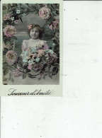 FANTAISIES FEMME ELEGANTE FLEURIE  SUPERBE CARTE/649 - Femmes