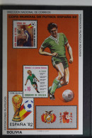 Bolivien Block 125 Postfrisch Fußball WM 1982 #TI393 - Autres & Non Classés