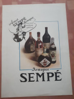 VINTAGE Advertising Print: ARMAGNAC SEMPÉ 35/26 Cm+- 10/14inc( 1947 France Illustr.) - Publicités