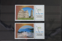 Italien 2860 Zf-2861 Zf Postfrisch UNESCO Weltkulturerbe #VV497 - Ohne Zuordnung