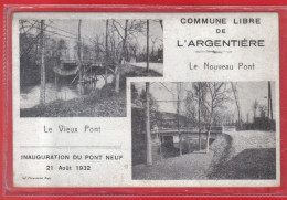 Carte Postale 42. L'Argentière  Le Nouveau Et Le Vieux Pont  Très Beau Plan - Sonstige & Ohne Zuordnung