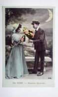 Lot De 5 Cartes. Portrait De Couple. L'influence De La Lune. - Autres & Non Classés