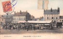 VRIGNE-aux-BOIS (Ardennes) - Place Du Marché - Tirage Couleurs - Voyagé 1906 (2 Scans) - Sonstige & Ohne Zuordnung